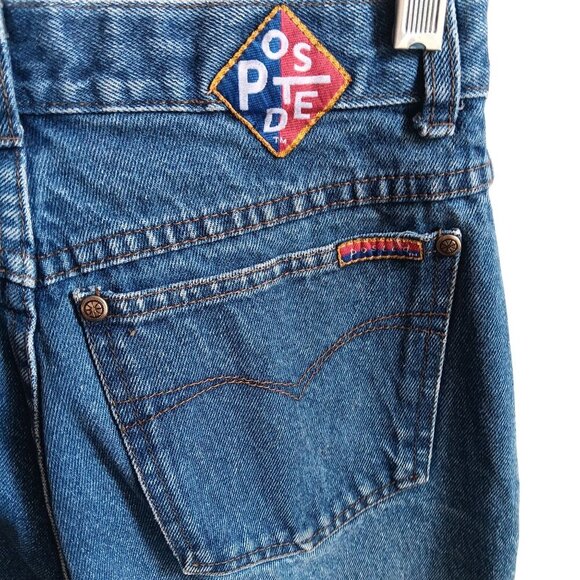 Vintage Women's Jeans 1/2 26 W  1990's POSTED WESTERN RANCH MOM DENIM Slim 26x31 - Picture 4 of 8